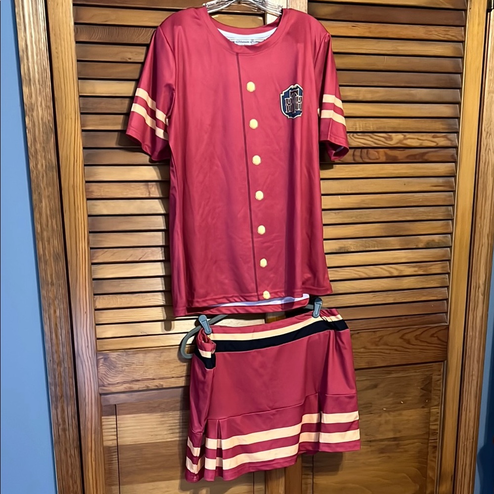 Hollywood Tower Hotel themed running skirt (w/shorts) and matching shirt